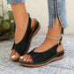 🔥Dames Vintage Peep-Toe Comfort Sandalen