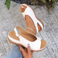 🔥Dames Vintage Peep-Toe Comfort Sandalen