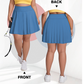 Tennisrok voor dames met hoge taille en zakken, in grote maten