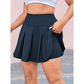 Tennisrok voor dames met hoge taille en zakken, in grote maten
