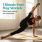 🧘 Nieuwe collectie 50% KORTING ✨ Yoga-legging voor dames met mesh-inzetstukken voor een strakker achterwerk – Hoge taille, zijzakken, 4-way stretch 🔥