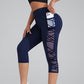🧘 Nieuwe collectie 50% KORTING ✨ Yoga-legging voor dames met mesh-inzetstukken voor een strakker achterwerk – Hoge taille, zijzakken, 4-way stretch 🔥