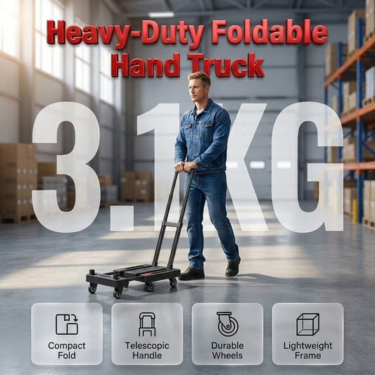 ⏳🔥 NUR KURZE ZEIT 50% RABATT! 📦 Faltbarer leiser Handwagen