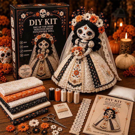 💀 Spooky Skelet Bruid DIY Set – Unieke Halloween Woondecoratie 🎃