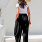 ⏳ FLASH SALE! ✨ Vloeiende Wijdpijp Broek | Losse Pasvorm Verbergt & Svelt 👖 | Voor Strand/Dagelijks | HALF PRICE 🎉