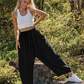 ⏳ FLASH SALE! ✨ Vloeiende Wijdpijp Broek | Losse Pasvorm Verbergt & Svelt 👖 | Voor Strand/Dagelijks | HALF PRICE 🎉