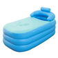 🛁🏕️ 50% KORTING! Geen verbouwing, geen loodgieter. Dit compacte opblaasbare bad met ingebouwd kussen en isolatie tovert elke kamer of tuin om tot je persoonlijke spa.