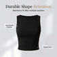 Dames tanktop met open rug, slanke pasvorm, zomerse mouwloze crop-top