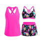 👙✨ 50% KORTING! Tanktop, bikinitop én shorts in 1 set. Criss-cross rug, tummy control, en sneldrogende stof – jij bepaalt hoe je straalt op het strand!