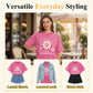 👕☀️Unisex Vintage Gewassen Madeliefje Print Loose Fit T-Shirt
