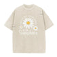 👕☀️Unisex Vintage Gewassen Madeliefje Print Loose Fit T-Shirt