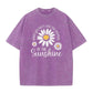 👕☀️Unisex Vintage Gewassen Madeliefje Print Loose Fit T-Shirt