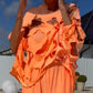 Set met top met uitsnijdingen en bandeau-jumpsuit