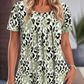 Casual dames-top met print, ronde hals en korte mouwen