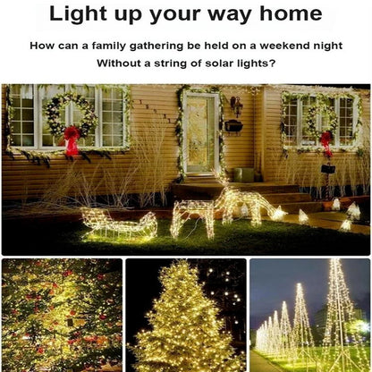 ✨ Solar Lichtsnoer met 8 Verlichtingsstanden