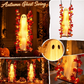 🔥🎁 Nieuw product – 50% korting 🔥Hangende Halloween-spookfiguur op schommel met op afstand bedienbare LED-verlichting en esdoornbladeren