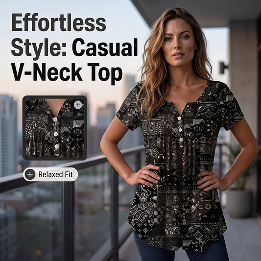 📢📢50% KORTING !! ⏰Casual damestop met V-hals