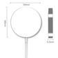 15 W magnetisch draadloos oplaadstation, wit, set van 4