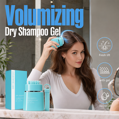 💇 Droogshampoogel zonder uitspoelen met kam – 30 seconden verfrissing, meer volume, tussen wasbeurten door, voor onderweg ✨