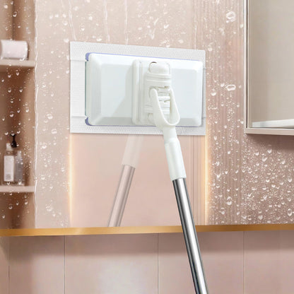 💥【50% OFF】🔥Automatische Dweil met Één-Druk Bevestiging | Geschikt voor ALLE doeksoorten | Handsfree vieze doek verwijderen | Krachtige klemmen, geen verschuiving | PP + RVS duurzaam | 5 wegwerpdoekjes gratis 🧹