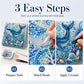 Creatieve DIY-schilderpakket met kunstparels: 'Ocean Life'