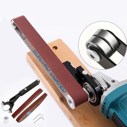 ❄️Summerfresh 50% KORTING!🛠️Schuurband-opzetstukken voor compatibele 100 mm haakse slijpmachines – Adapter voor het schuren van metaal en hout