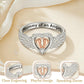 Sparkling Heart-herdenkingsring voor moeders