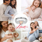 Sparkling Heart-herdenkingsring voor moeders