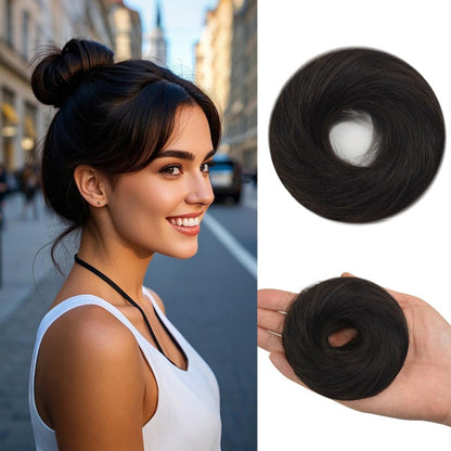 ❄️Zomerfresh 50% Korting!✨Rommelige knot haarstuk scrunchie – snel te stylen synthetische opsteekhaarverlenging in 7 tinten: