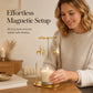 🕯️ NU 50% KORTING! ✨ Decoratieve gouden draaibare kaarsenhouder – Elegant draaiend ontwerp, gouden afwerking en stevig – Perfect voor tafelversieringen en een gezellige interieurdecoratie 🌟
