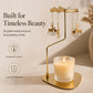🕯️ NU 50% KORTING! ✨ Decoratieve gouden draaibare kaarsenhouder – Elegant draaiend ontwerp, gouden afwerking en stevig – Perfect voor tafelversieringen en een gezellige interieurdecoratie 🌟