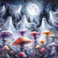 🥳HOT SALE 2026🥳💞Meer dan 8.000 stuks verkocht! 🎃🎁 50% KORTING! Halloween Ghost Diamond Art-set! 5D full drill, HD-canvas en gotisch kantontwerp. Griezelig leuk knutselproject – sla je slag en bespaar! 👻✅