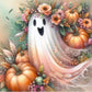 🥳HOT SALE 2026🥳💞Meer dan 8.000 stuks verkocht! 🎃🎁 50% KORTING! Halloween Ghost Diamond Art-set! 5D full drill, HD-canvas en gotisch kantontwerp. Griezelig leuk knutselproject – sla je slag en bespaar! 👻✅