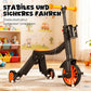 Multifunctionele, ombouwbare driewielige step voor kinderen
