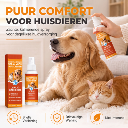 🔥 2+1 GRATIS! Huidverzachtende Spray voor Huisdieren – Verlicht Jeuk en Irritatie, Kalmeert en Verzorgt de Huid van je Kat of Hond 🐾✨