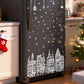 Kerstdorp-set met raamstickers