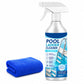 Reinigingsspray voor zwembadapparatuur en -accessoires