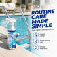 Reinigingsspray voor zwembadapparatuur en -accessoires