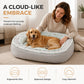 🐾 50% KORTING! Huisdierbed met Schuimbasis & Dubbele Textuur – 5 Maten, 3 Kleuren | Voor Hond & Kat 🛏️☁️