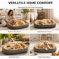 🐾 50% KORTING! Huisdierbed met Schuimbasis & Dubbele Textuur – 5 Maten, 3 Kleuren | Voor Hond & Kat 🛏️☁️