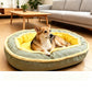 🐾 50% KORTING! Huisdierbed met Schuimbasis & Dubbele Textuur – 5 Maten, 3 Kleuren | Voor Hond & Kat 🛏️☁️