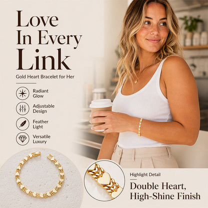 💛 Elegante hartjesarmband voor dames