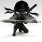 Creatieve, 3D-geprinte pennenhouder in de vorm van een ninja-krijger