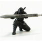 Creatieve, 3D-geprinte pennenhouder in de vorm van een ninja-krijger