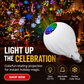 🎄 Draaiende kerstprojectorlamp | 16 patronen