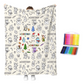 ⏳Tijdelijke aanbieding: 50% korting⏰Creatieve, gezellige kleur-deken-set🎨🛋️