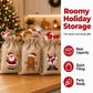 🎄⛄Losse snoepjes en cadeautjes netjes verpakt in seconden – Kerst Jute Cadeauzakjes met Trekkoord 🎁🎄