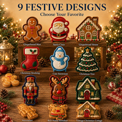 🎁 KOOP 2, KRIJG 1 GRATIS – Mini Cakevormpjes met Kerstreliëf | 8 Feestelijke Designs | Voor Kleine Kersttaartjes, Gebak & Gezellig Bakken