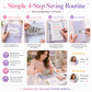 ✨💰 Afsluitbare glitter-budgetmap – 50 enveloppen voor contant geld met cijferslot