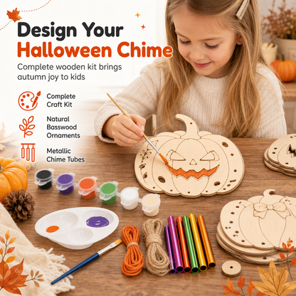 🎃DIY houten pompoen decoratie – schilder, monteer & hang uw eigen Halloween-pompoen op. Inclusief verf & penseel bij geselecteerde varianten! ✨🖌️